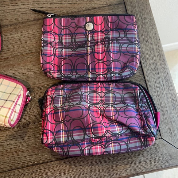 Coach makeup/misc bags